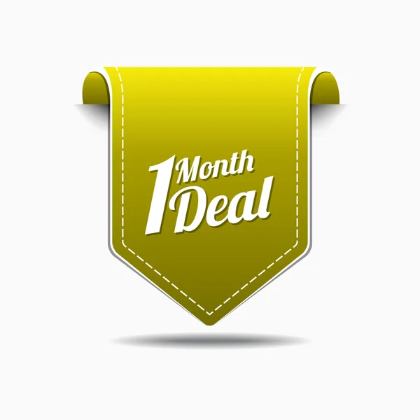 1 Month Deal Icon Design — Stock Vector