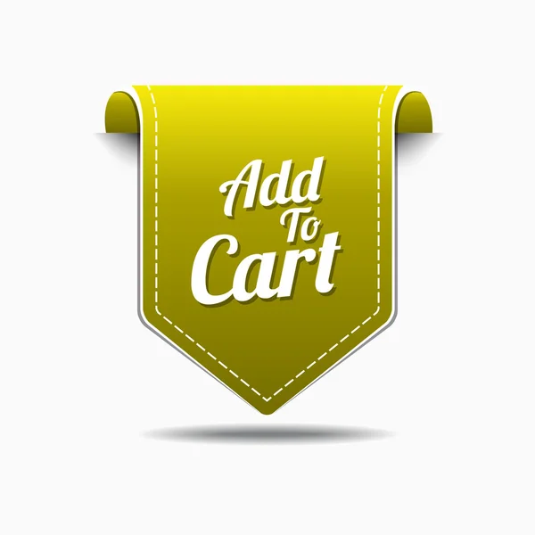 Add To Cart Icon Design — Stock Vector