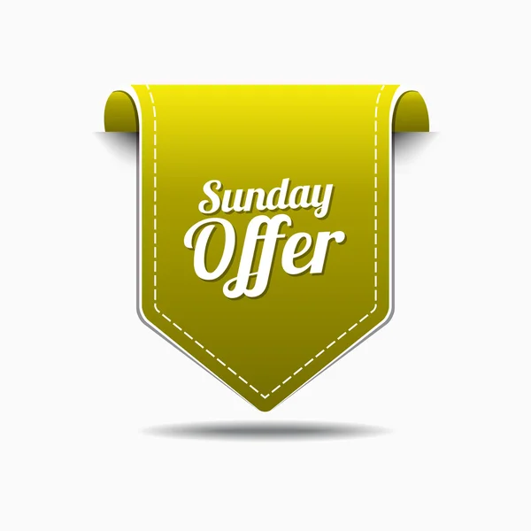 Sunday Offer Icon Design — Stock Vector