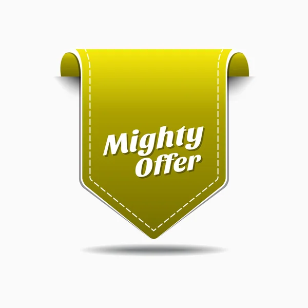 Mighty Offer Icon Design — Stock Vector