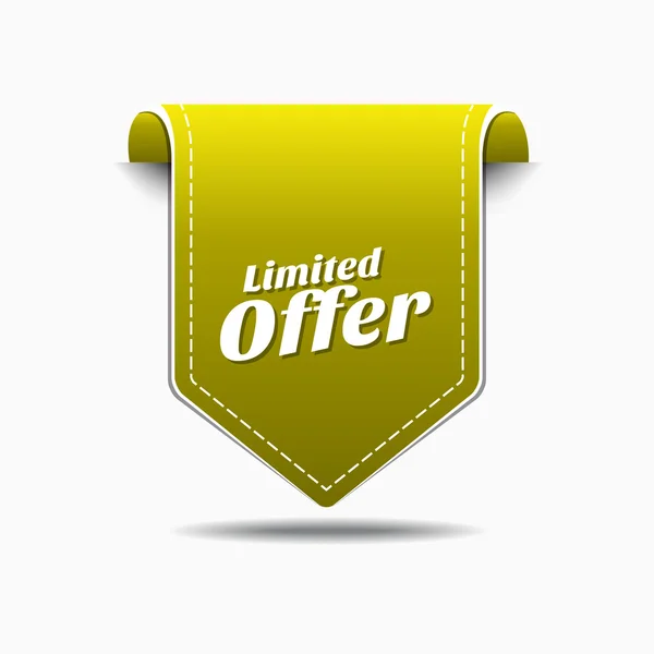 Limited Time Offer Icon Design — Stock Vector