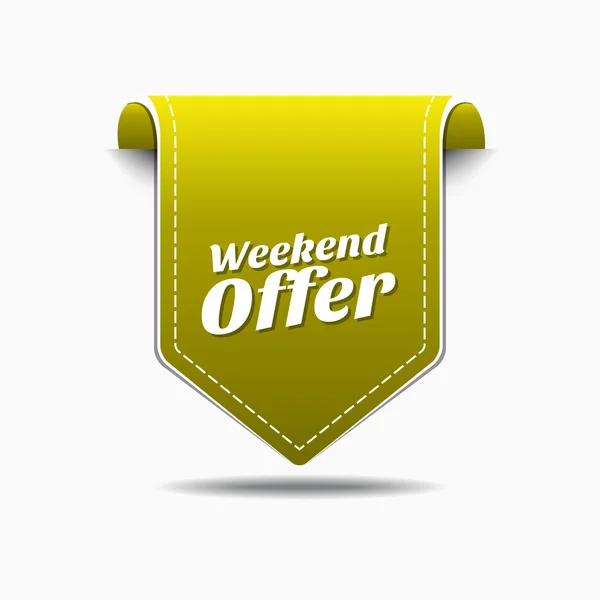 Weekend Offer Icon Design — Stock Vector