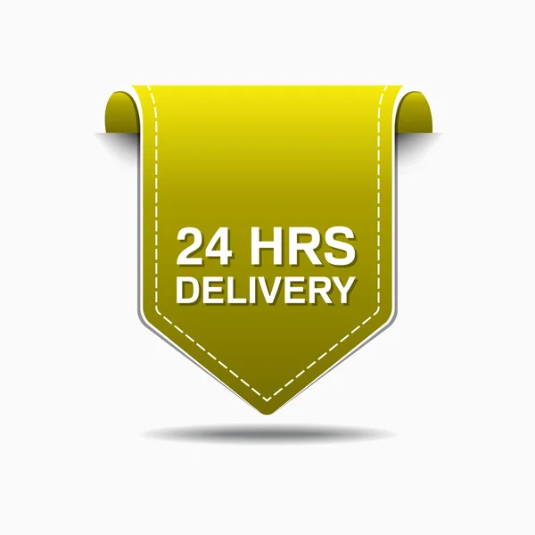 24 Hours Delivery Icon Design — Stock Vector