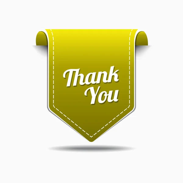 Thank You Icon Design — Stock Vector