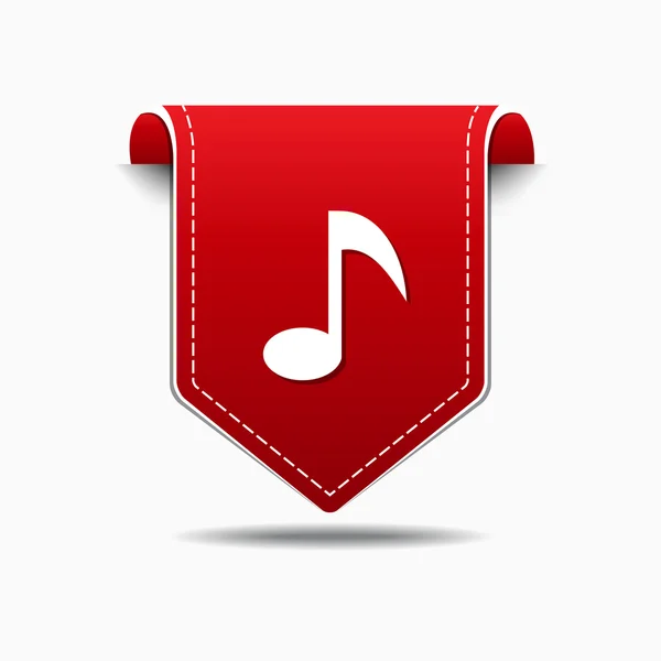 Muzyka notatki ikona designu — Wektor stockowy
