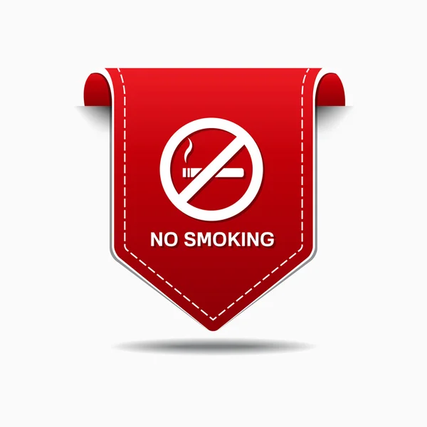 No Smoking Sign Icon Design — Stock Vector