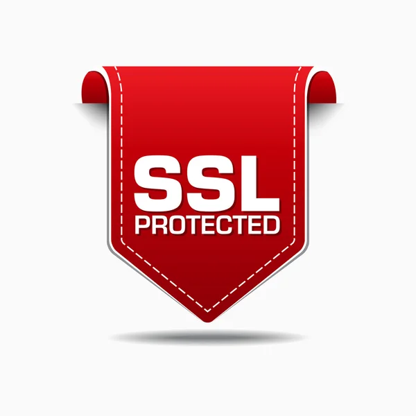 Návrh ikon chráněných SSL — Stockový vektor