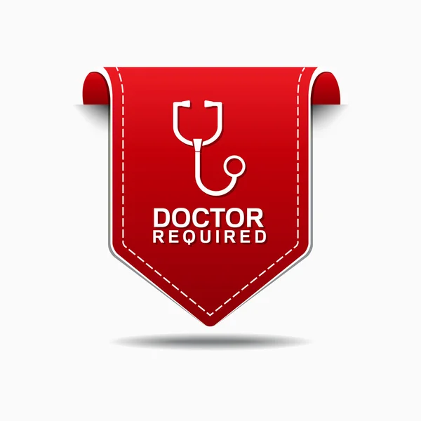 Diseño de Icono Requerido Doctor — Archivo Imágenes Vectoriales