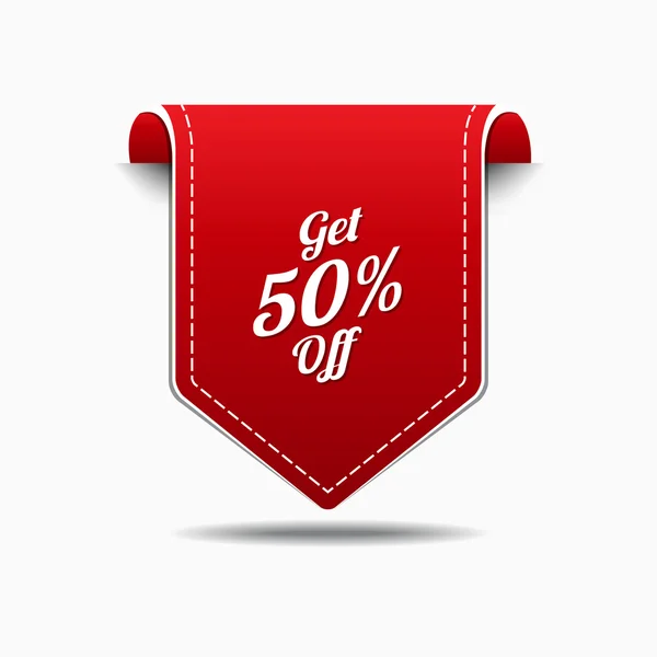Get 50 Percent Icon Design — Stock Vector