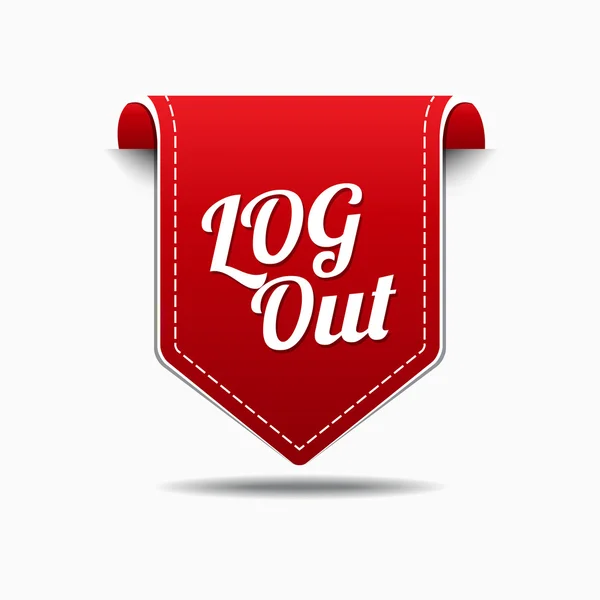 Log Out Icon Design — Stock Vector
