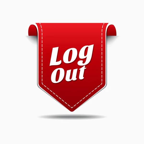 Log Out Icon Design — Stock Vector