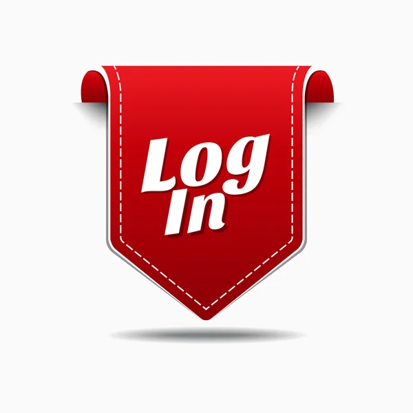 Log In Icon Design — Stock Vector