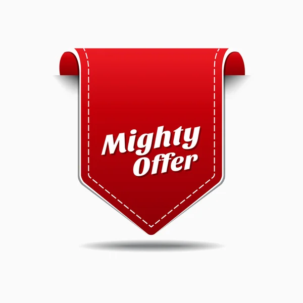 Mighty Offer Icon Design — Stock Vector