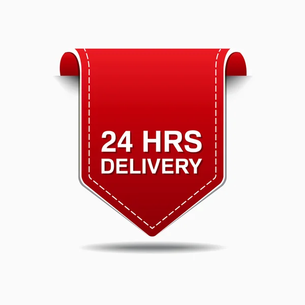 24 Hours Delivery Icon Design — Stock Vector