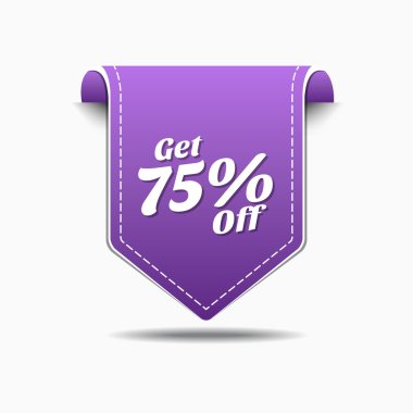 Yüzde 75'i simgesi tasarım almak