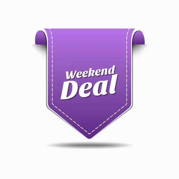 Weekend Deal Icon Design — Stock Vector