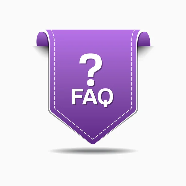 FAQ Icon Design — Stock Vector