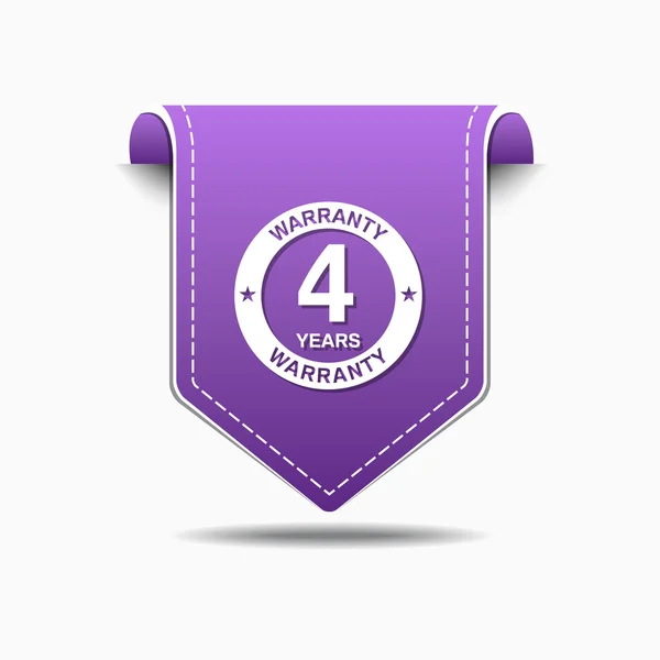4 Jahre Garantie Icon Design — Stockvektor