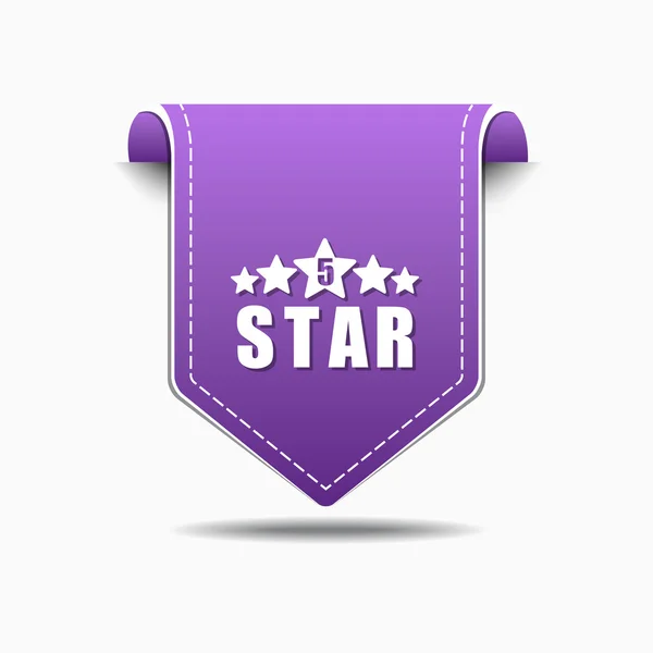 Icona a 5 stelle Design — Vettoriale Stock