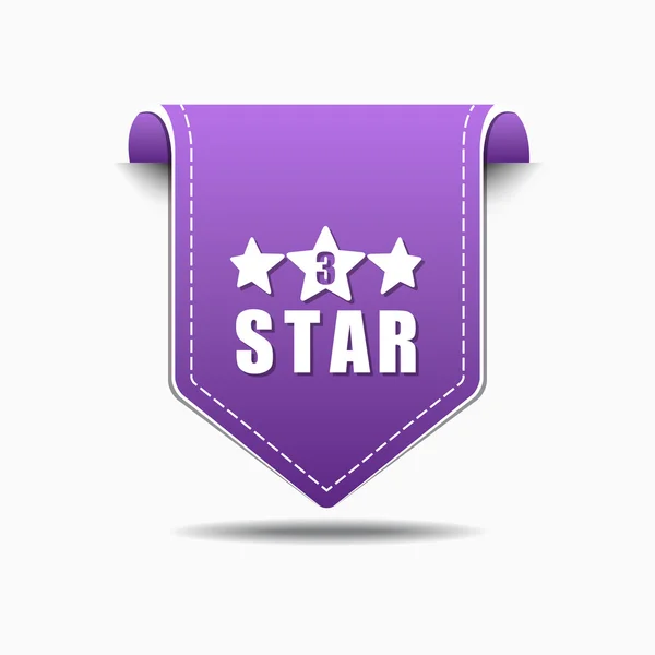 Design de ícone de 3 estrelas — Vetor de Stock