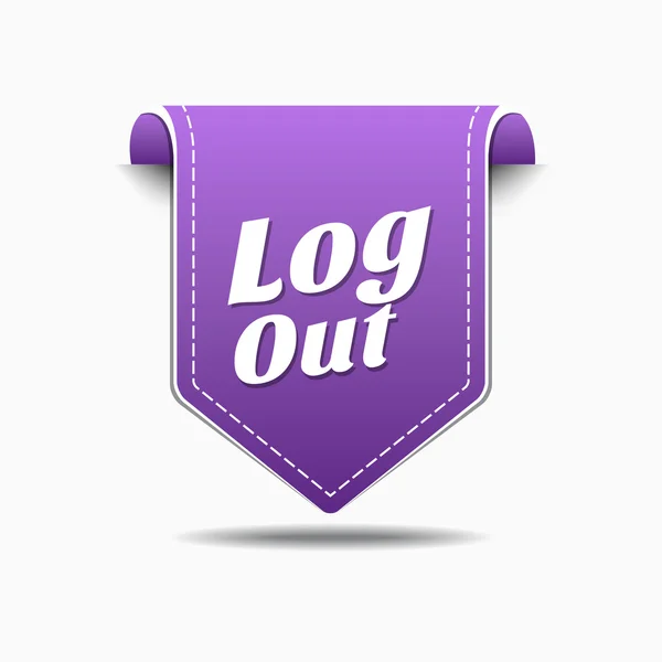 Log Out Icon Design — Stock Vector