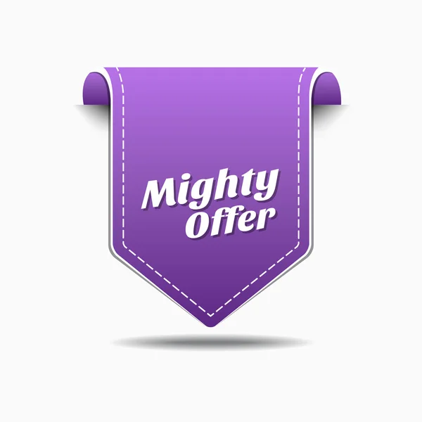 Mighty Offer Icon Design — Stock Vector