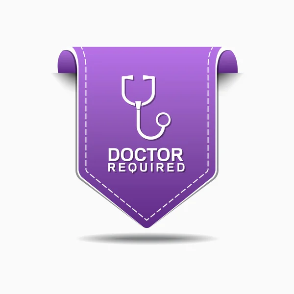 Dokter vereist pictogram ontwerp — Stockvector