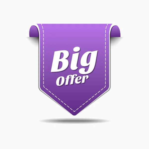 Big Offer Icon Design — Stock Vector