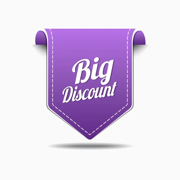 Big Discount Icon Design — Stock Vector