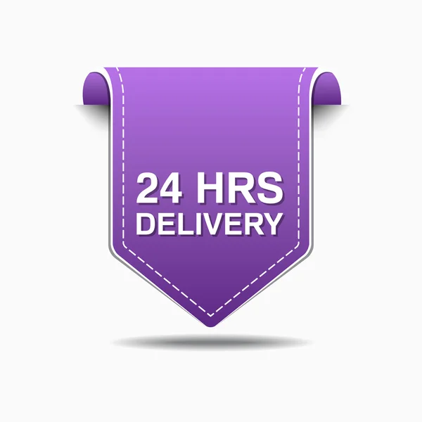 24 Hours Delivery Icon Design — Stock Vector