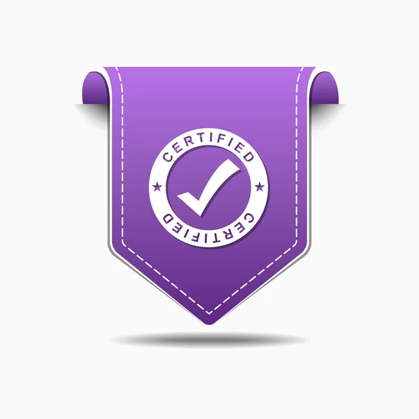 Certified Icon Design — Stock Vector