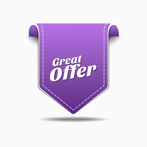 Great Offer Icon Design — Stock Vector