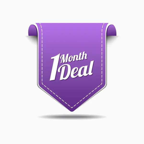 1 Month Deal Icon Design — Stock Vector