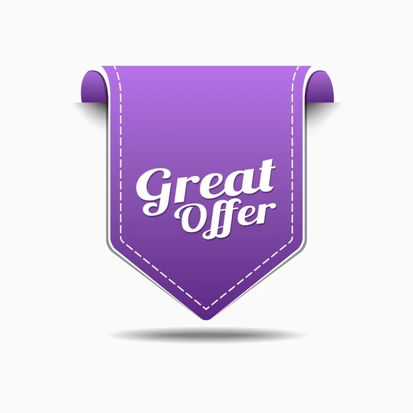 Great Offer Icon Design — Stock Vector