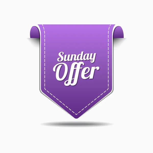 Sunday Offer Icon Design — Stock Vector