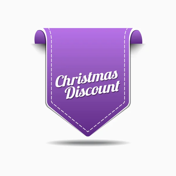 Christmas Discount Icon Design — Stock Vector