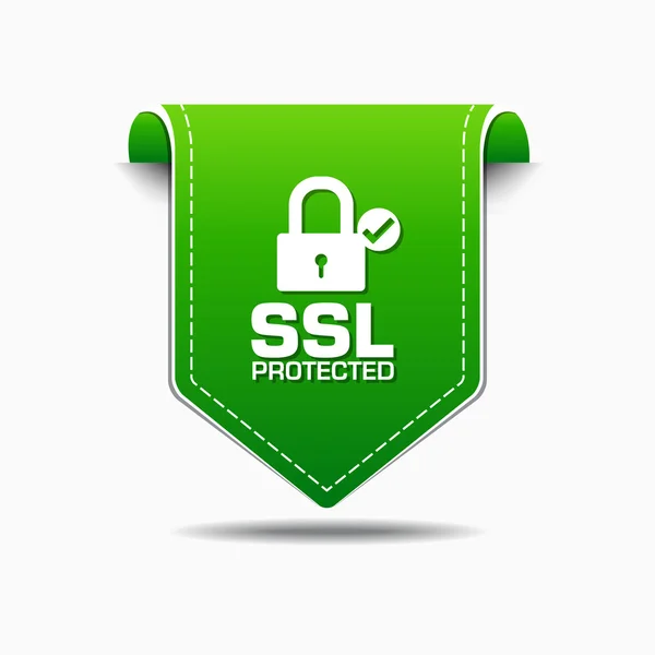 SSL Protected Icon Design — Stock Vector