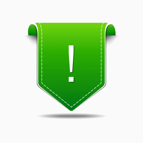 Alert Sign Button Icon — Stock Vector