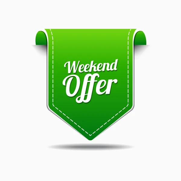 Weekend Offer Icon Design — Stock Vector