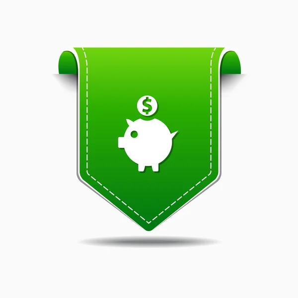 Piggy Bank ikona designu — Wektor stockowy