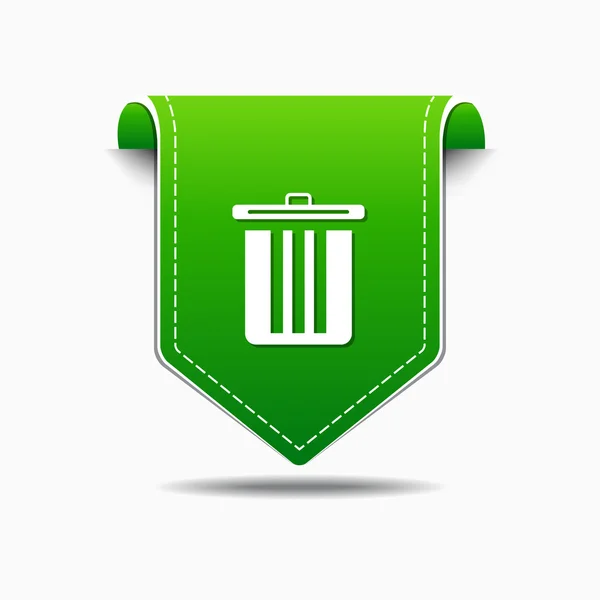 Recycle Bin Icon Design — Stock Vector