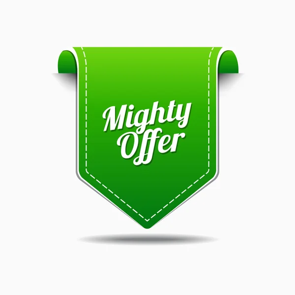 Mighty Offer Icon Design — Stock Vector