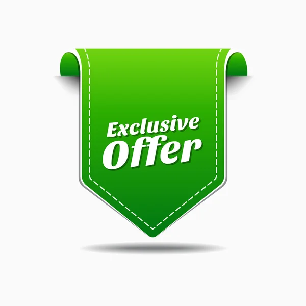 Exclusive Offer Icon Design — Stock Vector
