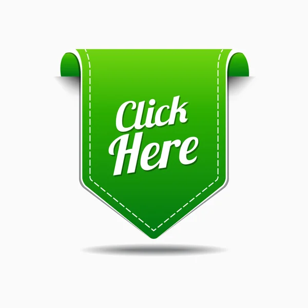 Click Here Icon Design — Stock Vector