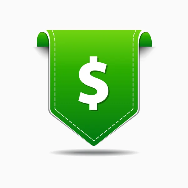 Dólar signo icono de diseño — Vector de stock