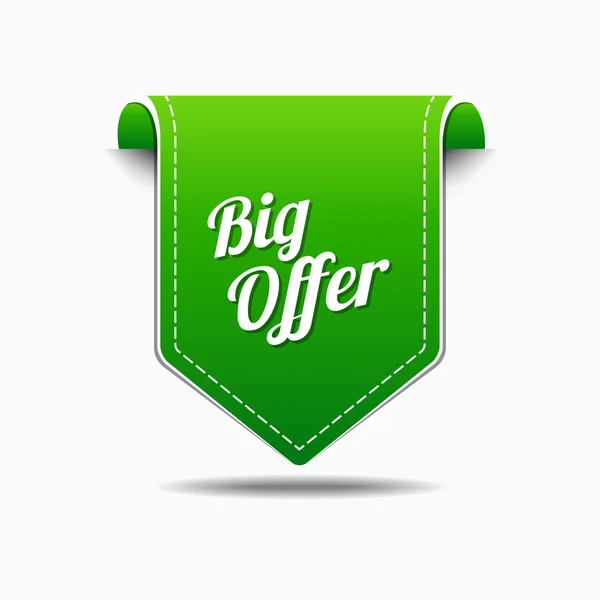 Big Offer Icon Design — Stock Vector