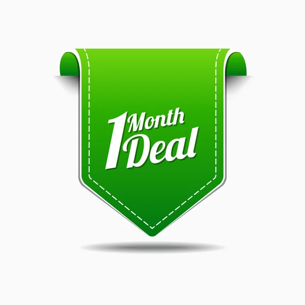 1 Month Deal Icon Design — Stock Vector