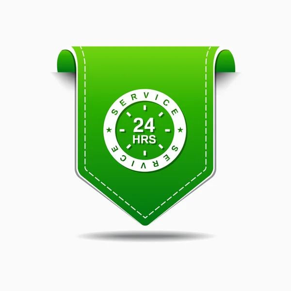 24 h serwis ikona designu — Wektor stockowy