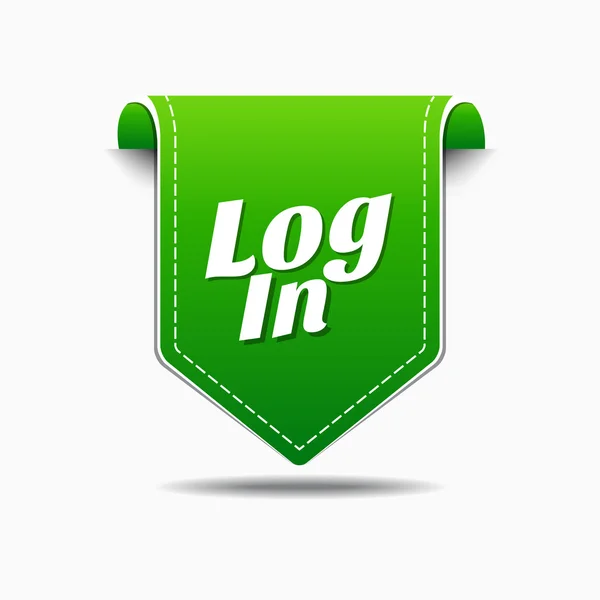 Log In Icon Design — Stock Vector