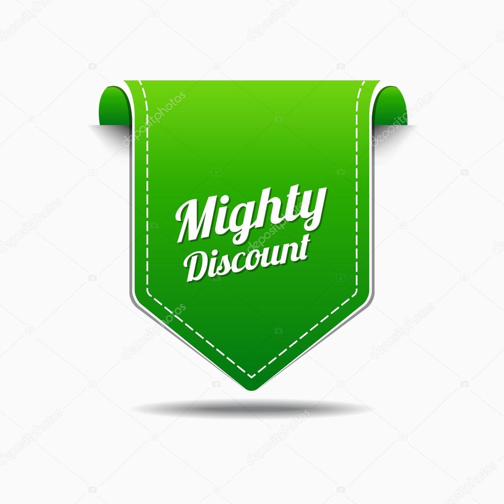 Mighty Discount Icon Design